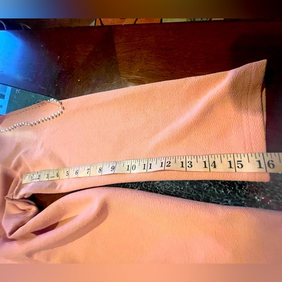 SHEIN Curve Women Pullover Dress Dusty Rose & Ivory Pearl detail Around Neck 0XL - Picture 16 of 16